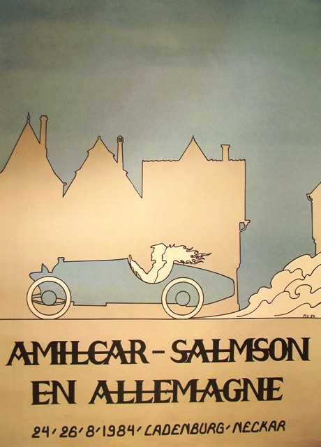 Lot 8 - Five Amilcar-Salmson posters