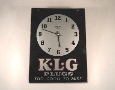 Lot 011 - KLG spark plugs wall clock