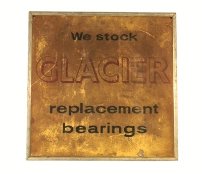 Lot 028 - Glacier Bearings wooden framed sign