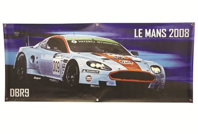 Lot 078 - Le Mans Aston Martin DBR9 vinyl banner