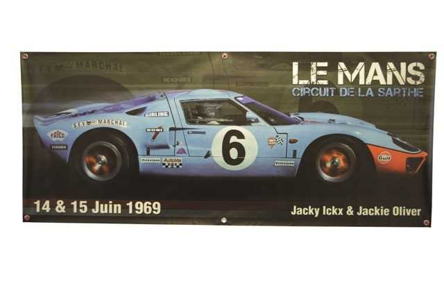 Lot 79 - 1969 Ford GT40 Mk1 vynal banner