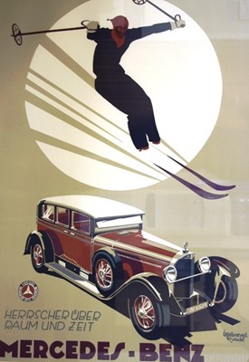 Lot 004 - Mercedes-Benz advertising posters
