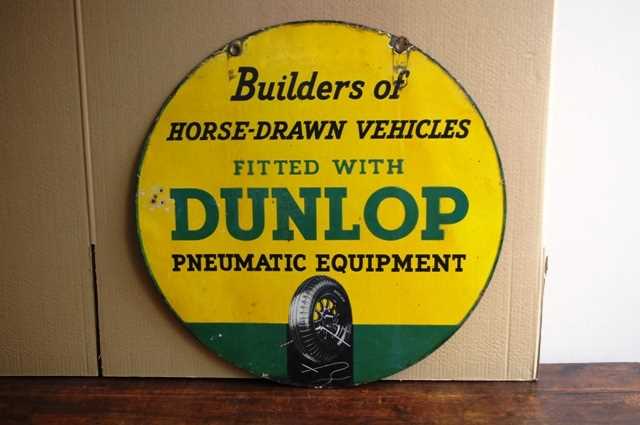 Lot 22 - Dunlop Pneumatic Equipment enamel sign