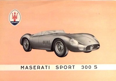Lot 062 - Maserati 300S sale leaflet