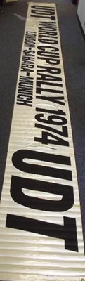 Lot 077 - London-Sahara-Munich UDT vinyl banner