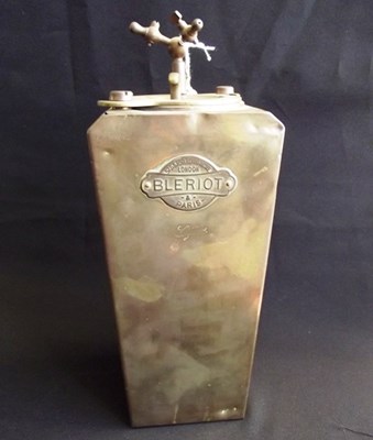 Lot 119 - Bleriot vehicle lamp fuel container