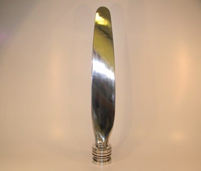 Lot 133 - Free standing aluminium propeller