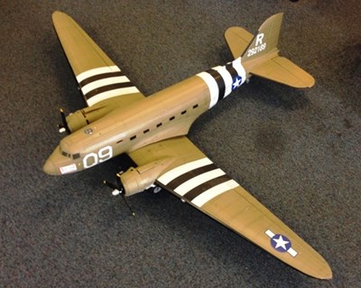 Lot 143 - Dekota transport plane flying model