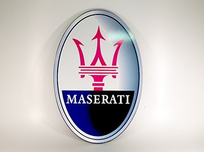 Lot 014 - Maserati wall plaque