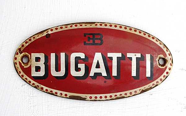 Lot 18 - Bugatti door plaque