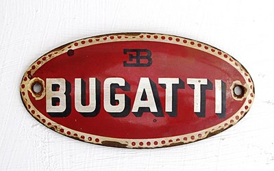 Lot 018 - Bugatti door plaque