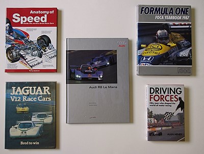 Lot 026 - Five signed motor-sport books