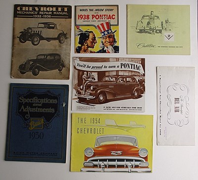 Lot 034 - Seven American car brochures