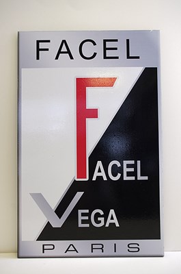 Lot 053 - Facel-Vega wall plaque