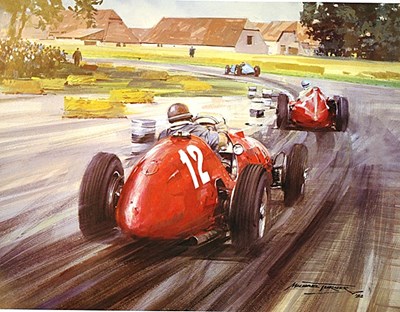 Lot 066 - Two Ferrari motor racing prints