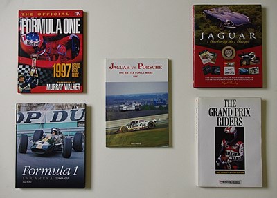 Lot 109 - Signed motor-sport books