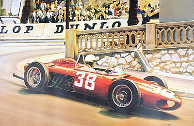 Lot 131 - Three motor racing related prints