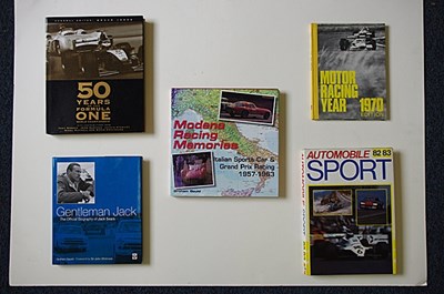 Lot 134 - Five signed motor-sport books