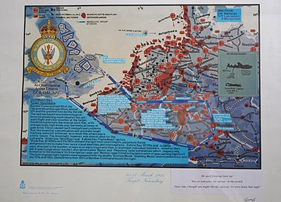 Lot 151 - Bombing raid route