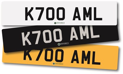 Lot 143 - n/a Number plate K700 AML