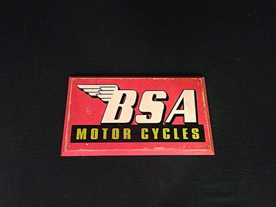 Lot 012 - BSA motor-cycles sign