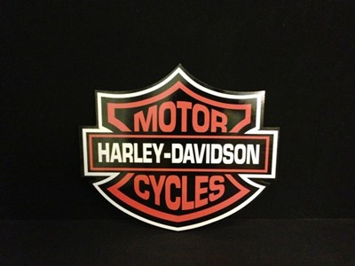 Lot 026 - Harley Davidson wall sign