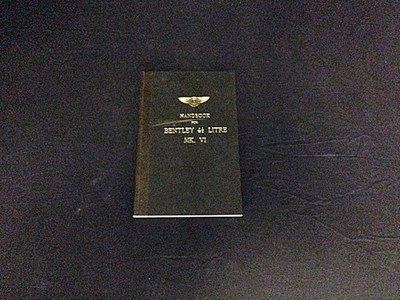 Lot 041 - Bentley driver’s handbook