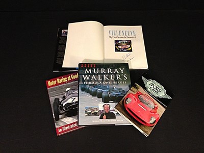 Lot 077 - Four signed motorsport books