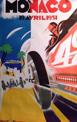 Lot 013 - Monaco GP poster Reprint