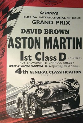 Lot 014 - Aston Martin reprint victory posters