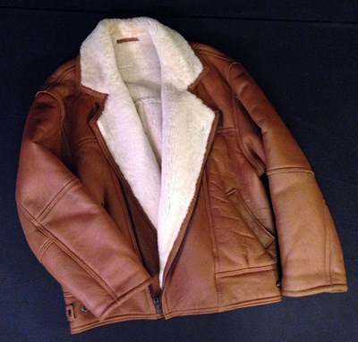 Lot 018 - Sheepskin motoring jacket
