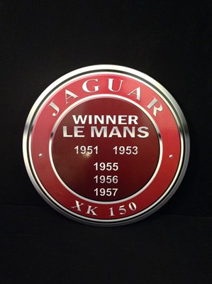Lot 026 - Jaguar XK wall plaque