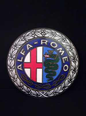 Lot 053 - Alfa Romeo wall plaque