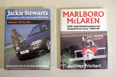 Lot 100 - Signed motoring books