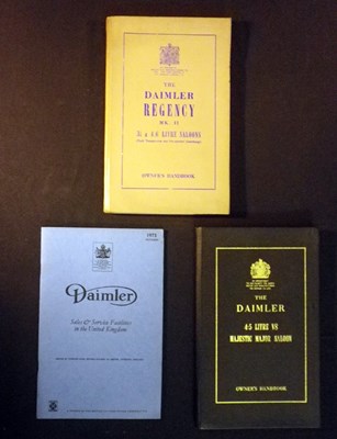 Lot 108 - Daimler handbooks