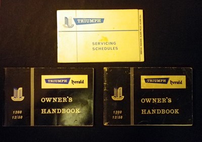 Lot 114 - Triumph related handbooks