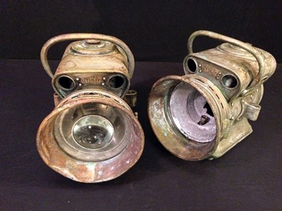 Lot 121 - Lucus acetylene headlamps