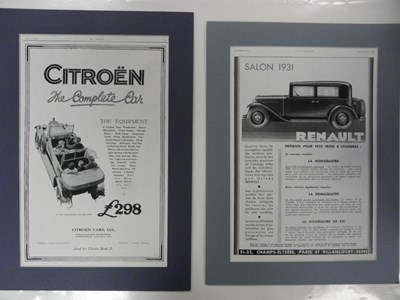 Lot 120 - Lot 119 Motoring prints