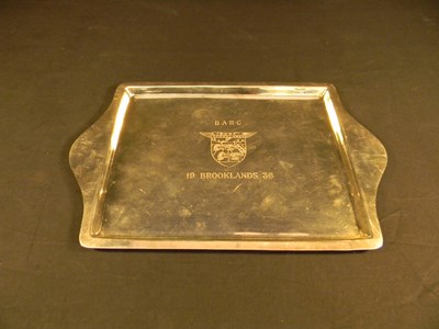 Lot 002 - BARC silver tray