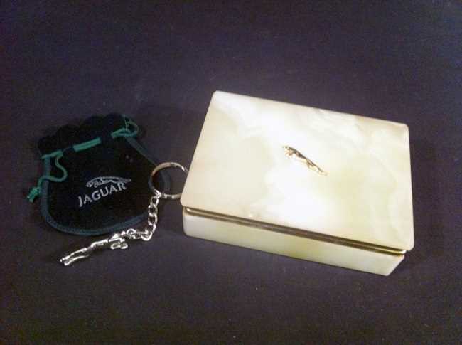 Lot 23 - Jaguar key ring and box