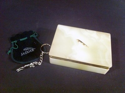 Lot 023 - Jaguar key ring and box