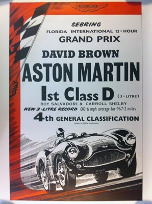 Lot 117 - 2x aston sebring prints