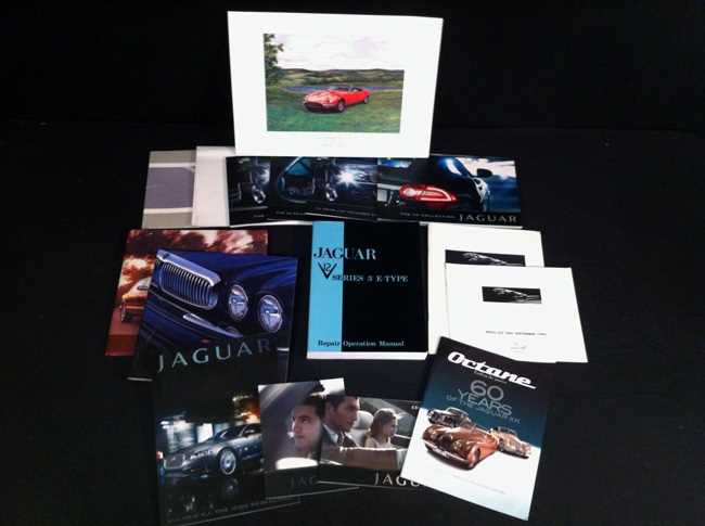 Lot 87 - Jaguar brochures