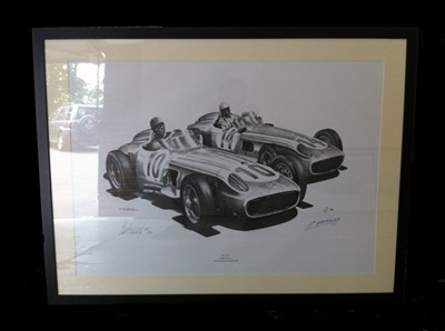 Lot 129 - Fangio and moss mercedes