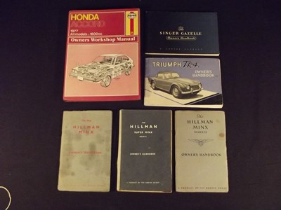 Lot 9 - Five motor car hand-books