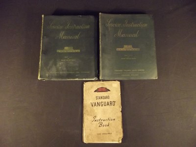 Lot 10 - Standard Vanguard manuals