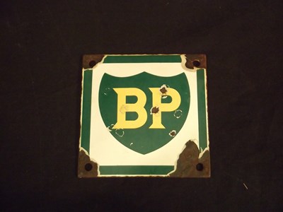Lot 45 - BP enamel sign
