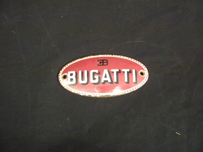 Lot 28 - Bugatti enamel sign