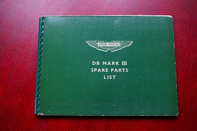 Lot 24 - Aston Martin parts book