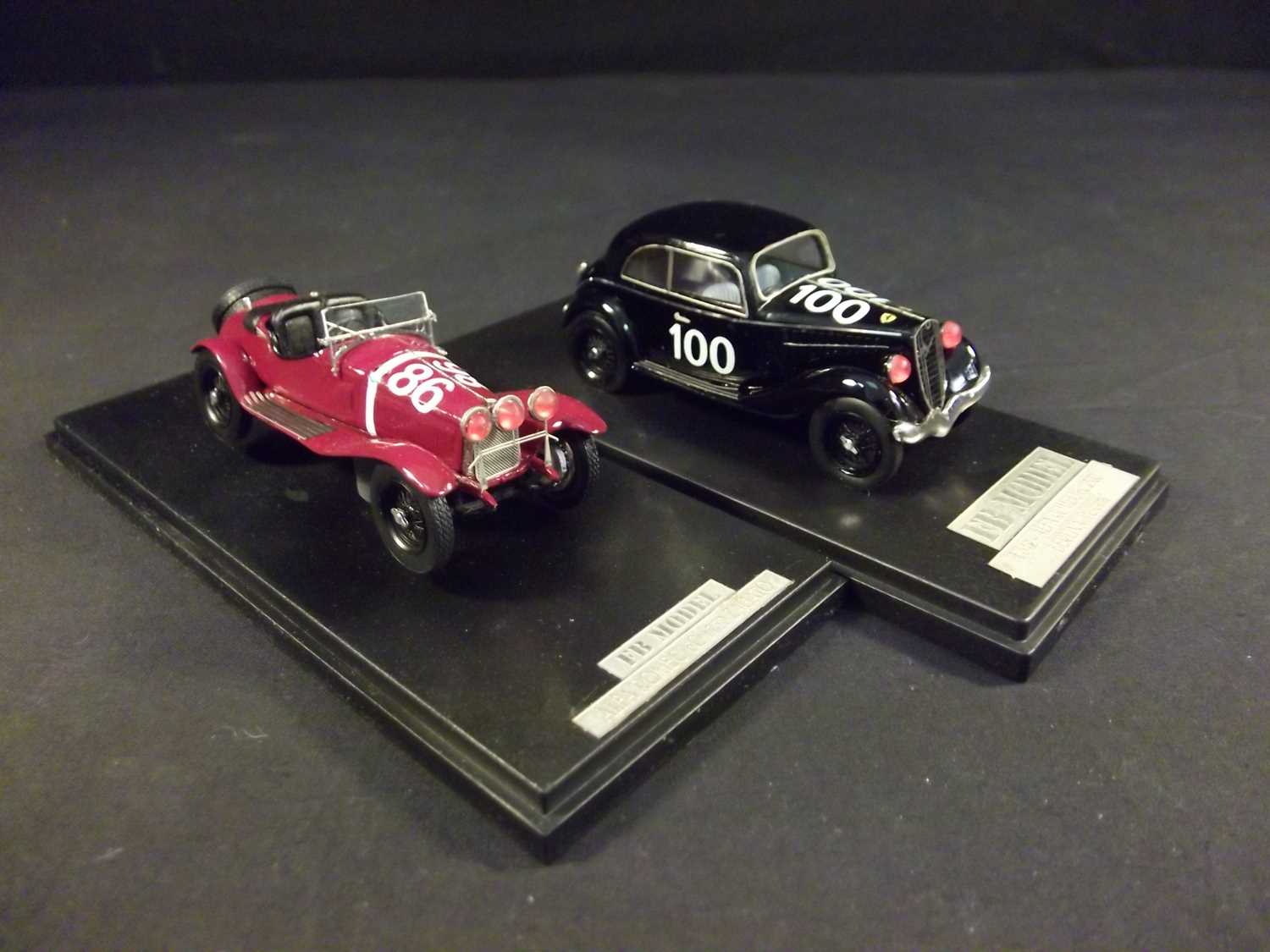Click for high resolution Lot 130 - Two hand-built Alfa Romeo models